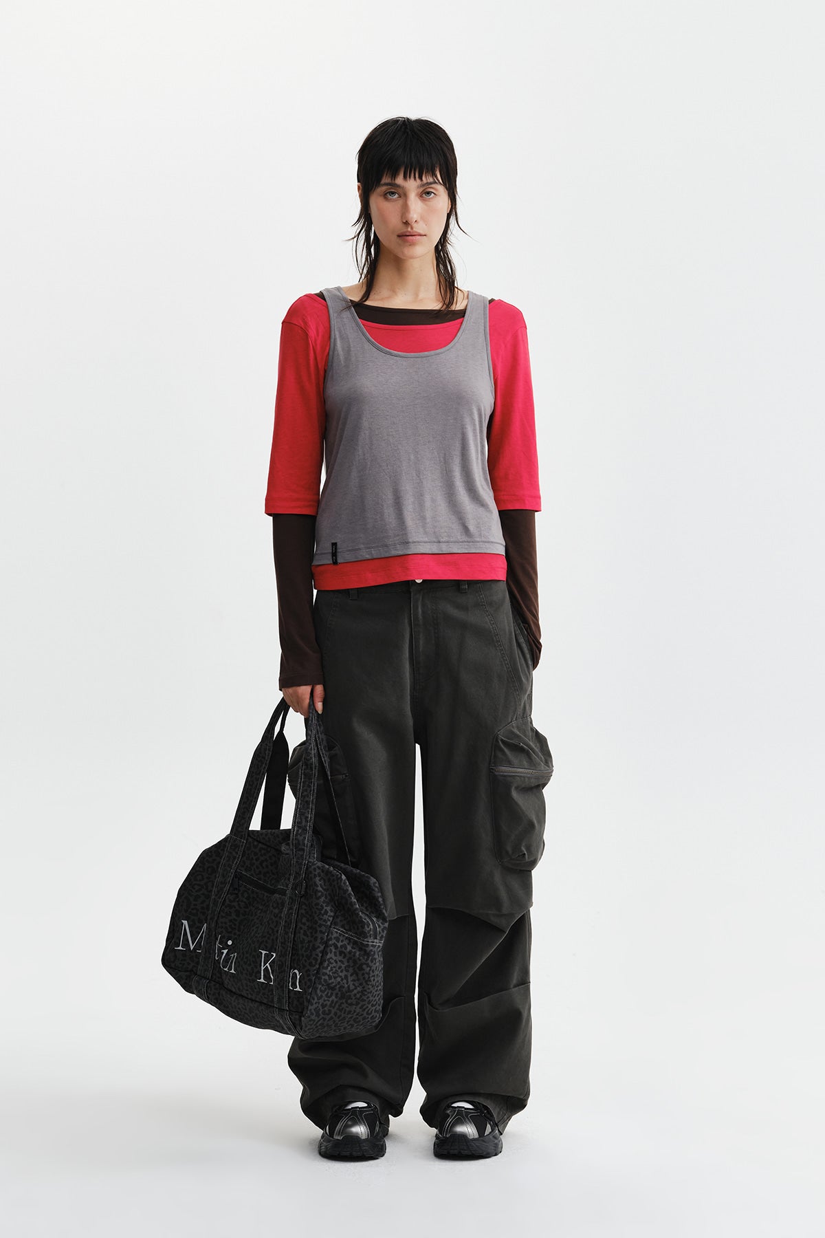 Matin Kim - Triple Layered Multi Way Top (Red) product image 13 | TRAB K-Fashion Australia
