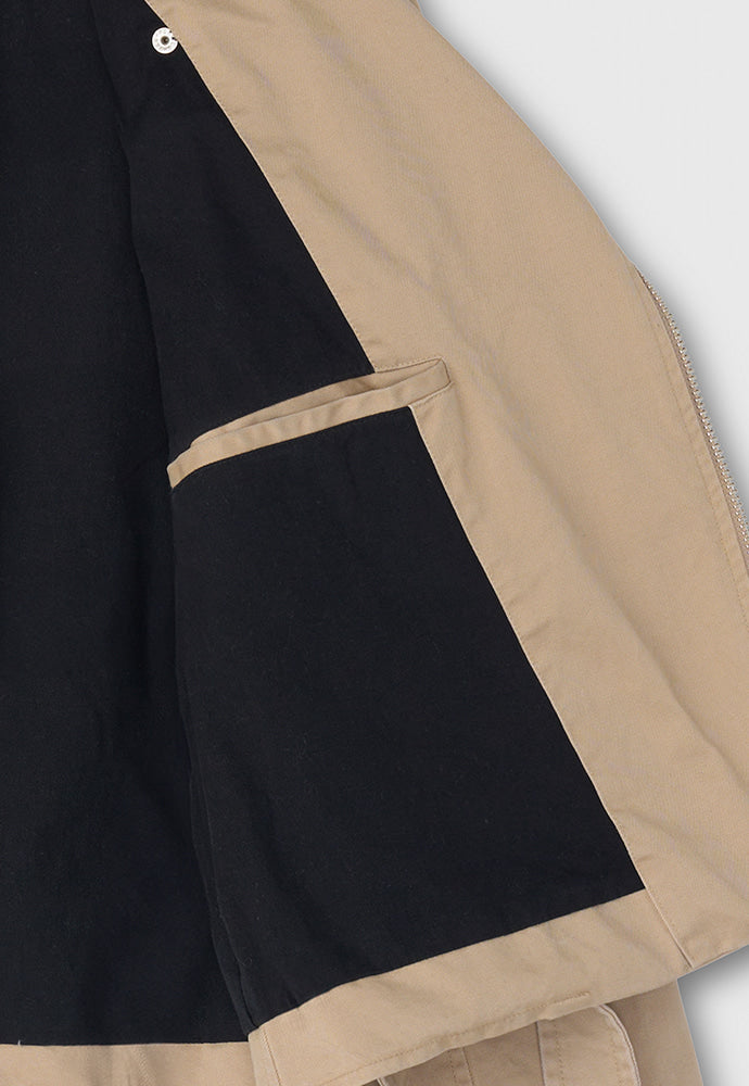 Tonywack - Garment-Washed Cotton Gabardine Biker Jacket (Faded Beige) product image 19 | TRAB K-Fashion Australia
