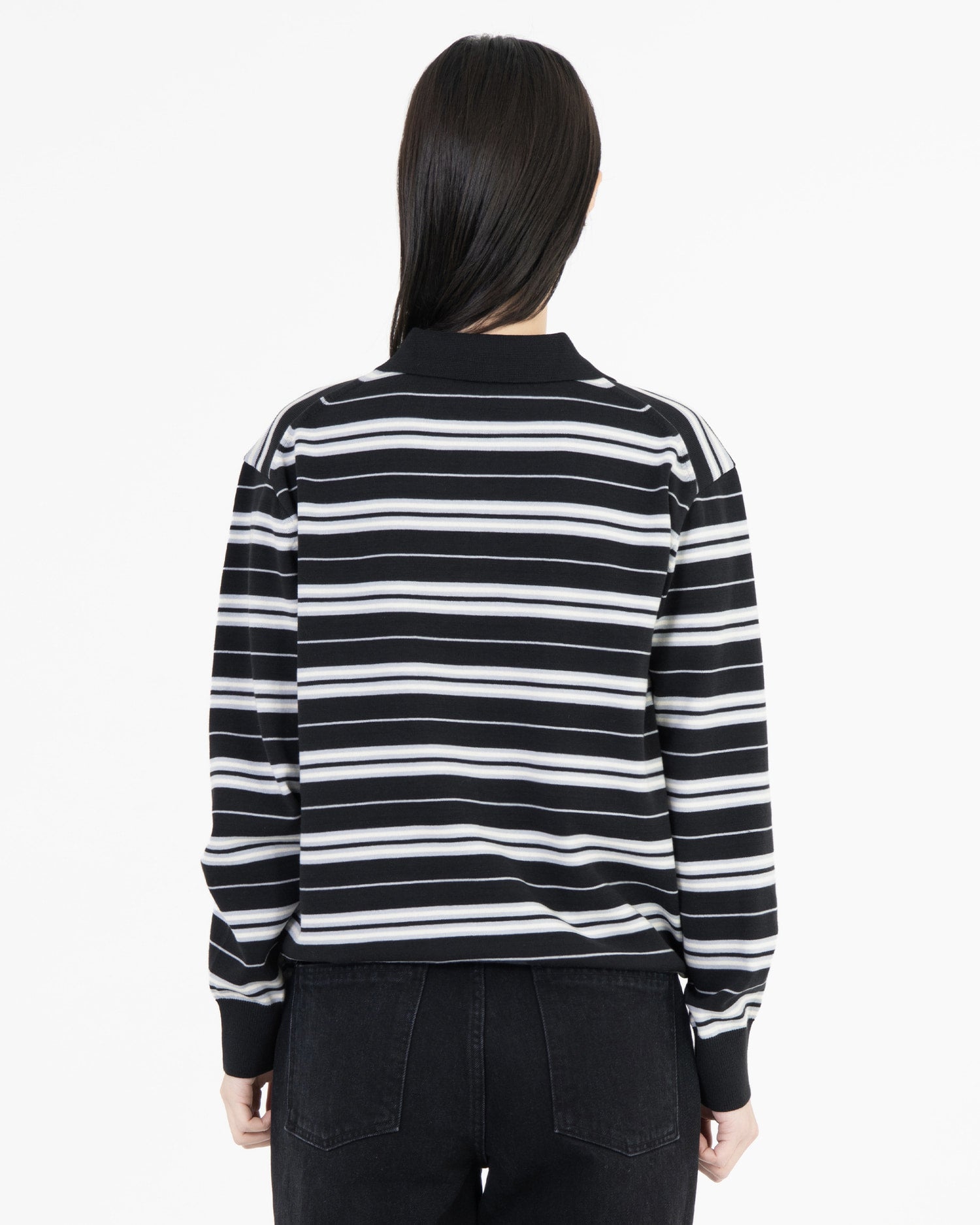 Brownyard - Stripe Knit Pique (Navy) product image 3 | TRAB K-Fashion Australia