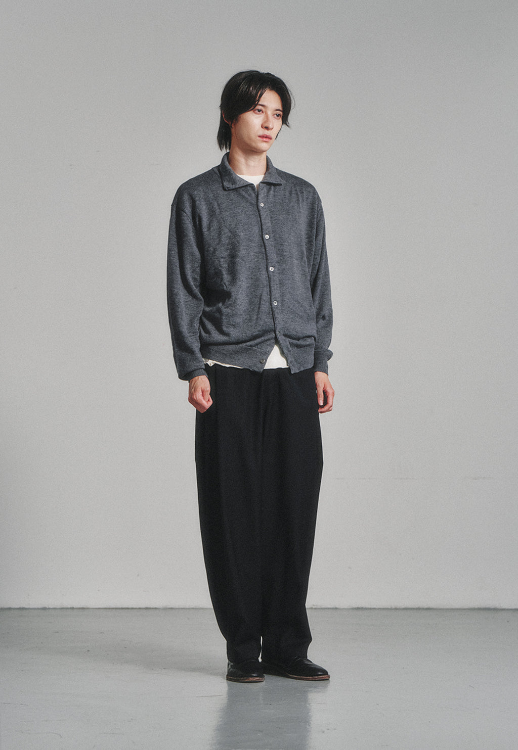 Art if acts - High Collar Cardigan (Stone) product image 3 | TRAB K-Fashion Australia