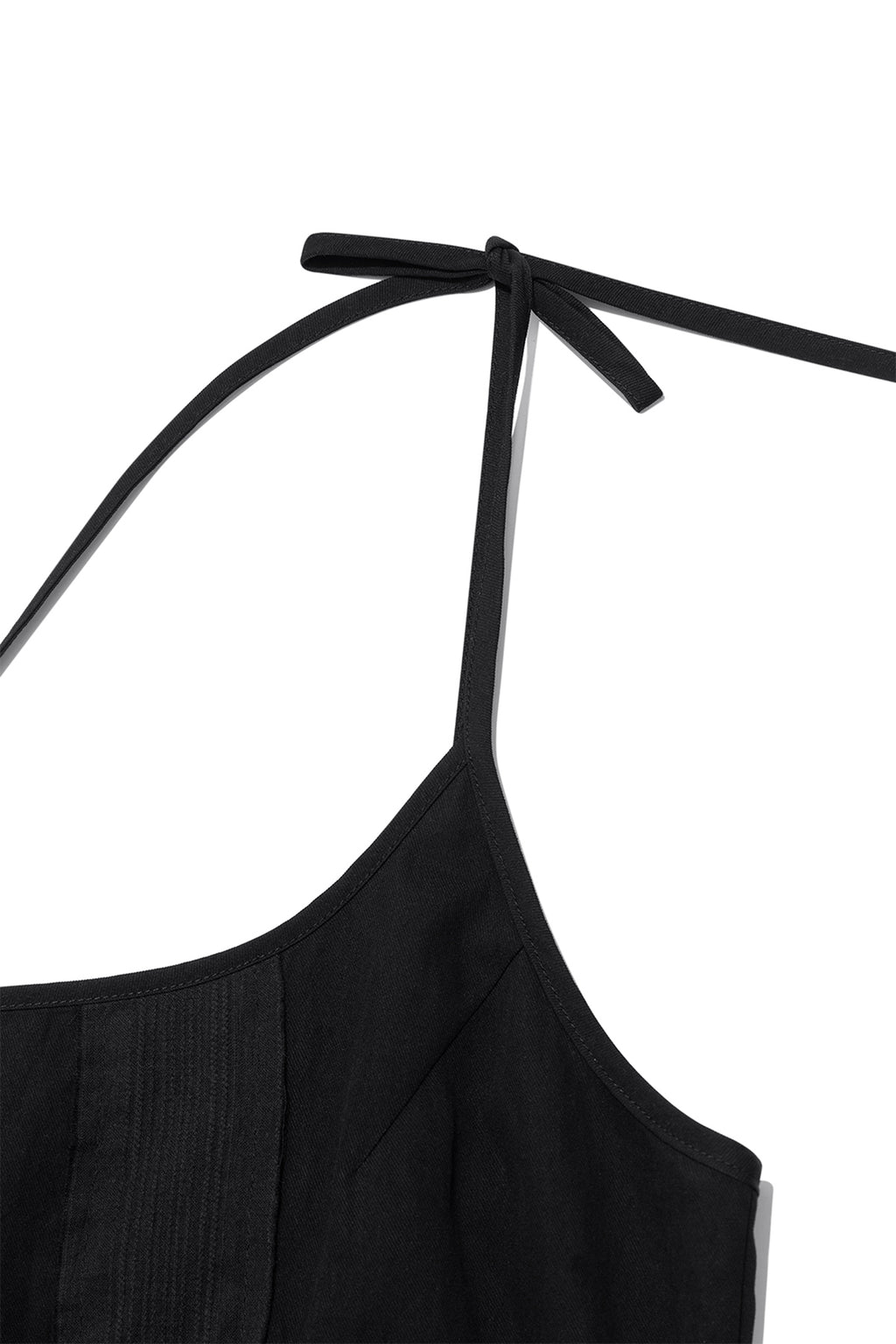 Matin Kim - Hook And Eye Layered Long Dress (Black) product image 3 | TRAB K-Fashion Australia