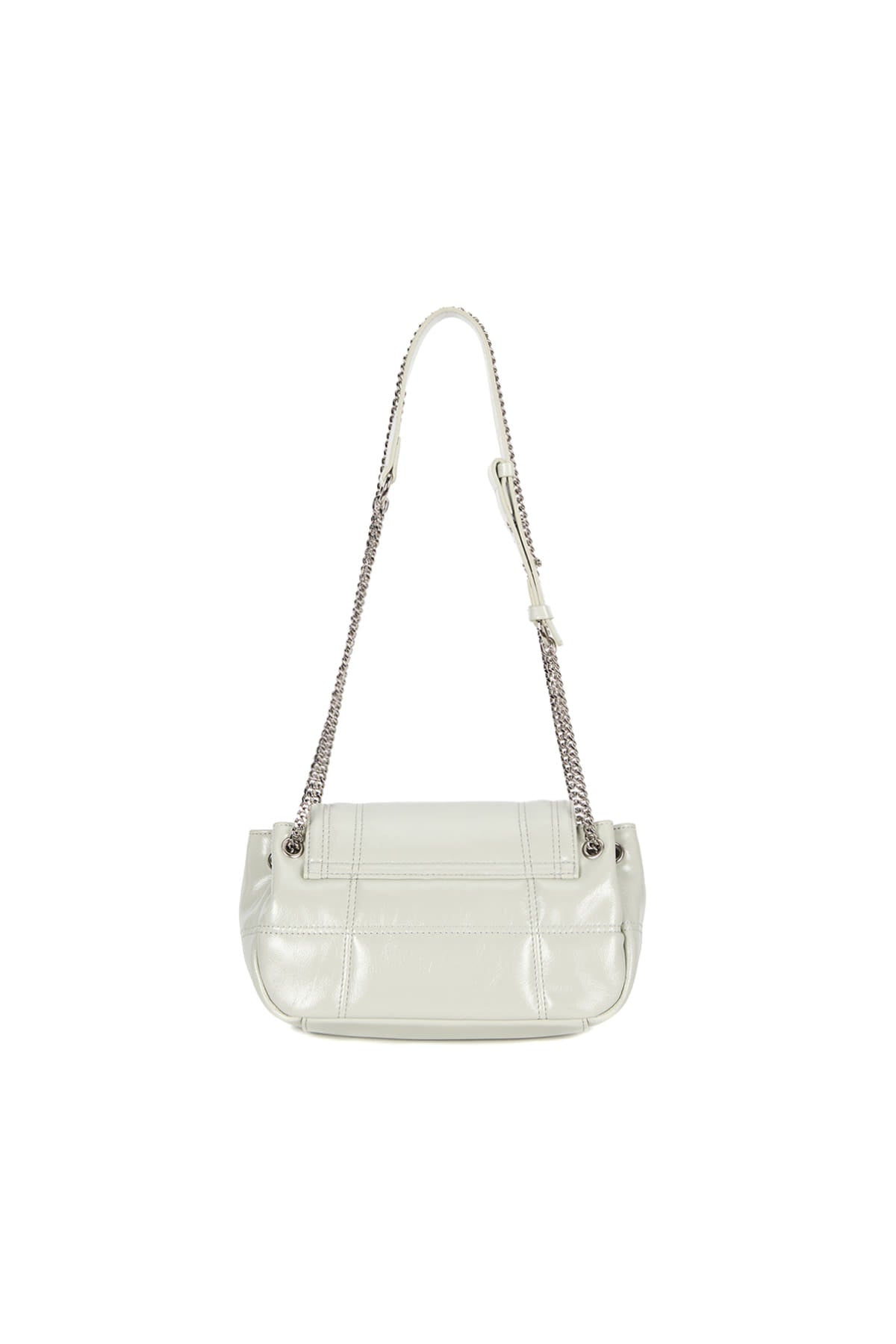 Matin Kim - Glossy Quilting Small Chain Bag (Light Grey) product image 2 | TRAB K-Fashion Australia
