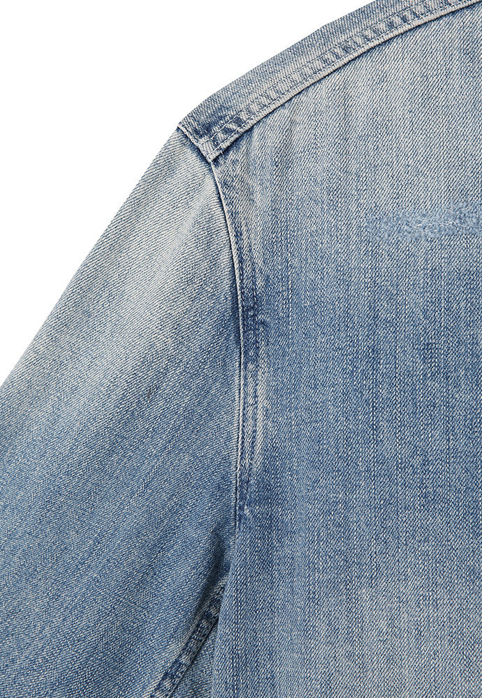 Art if acts - Denim Western Coverall Jacket (Light Indigo) product image 10 | TRAB K-Fashion Australia