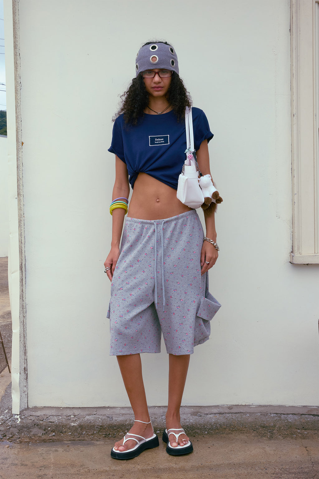 Deinet - Laced Patch T-Shirt (Navy) product image 1 | TRAB K-Fashion Australia