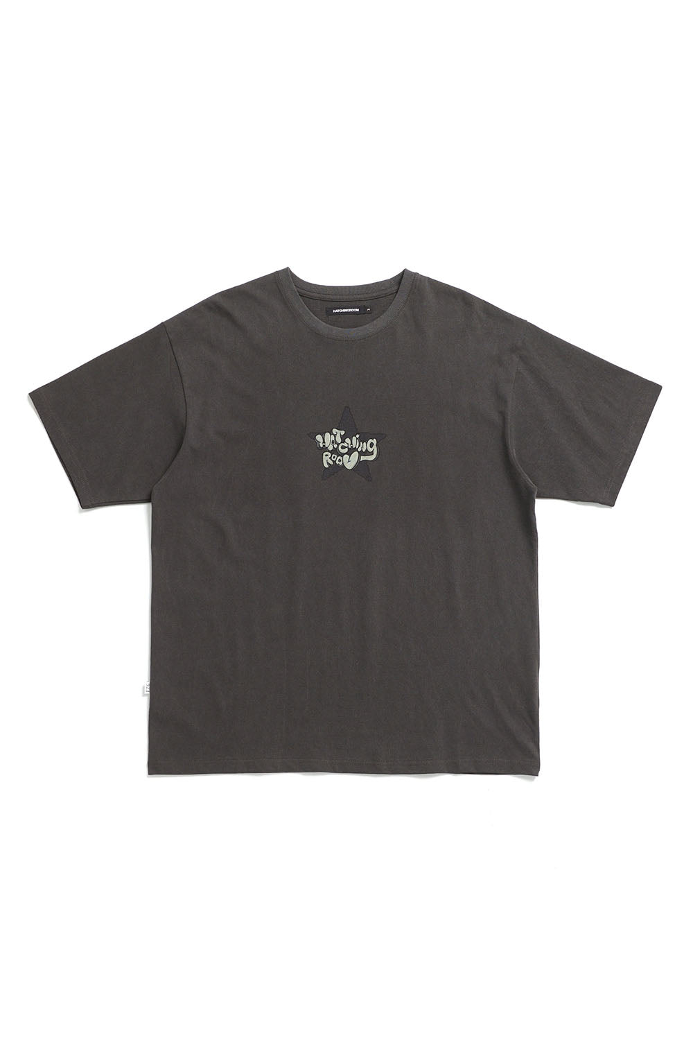 Hatchingroom - Bubble Logo Tee Dyed (Charcoal) product image 1 | TRAB K-Fashion Australia
