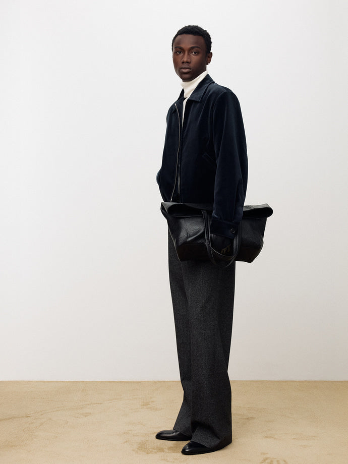 Tonywack - Velvet Blouson Jacket (Dark Navy) product image 3 | TRAB K-Fashion Australia