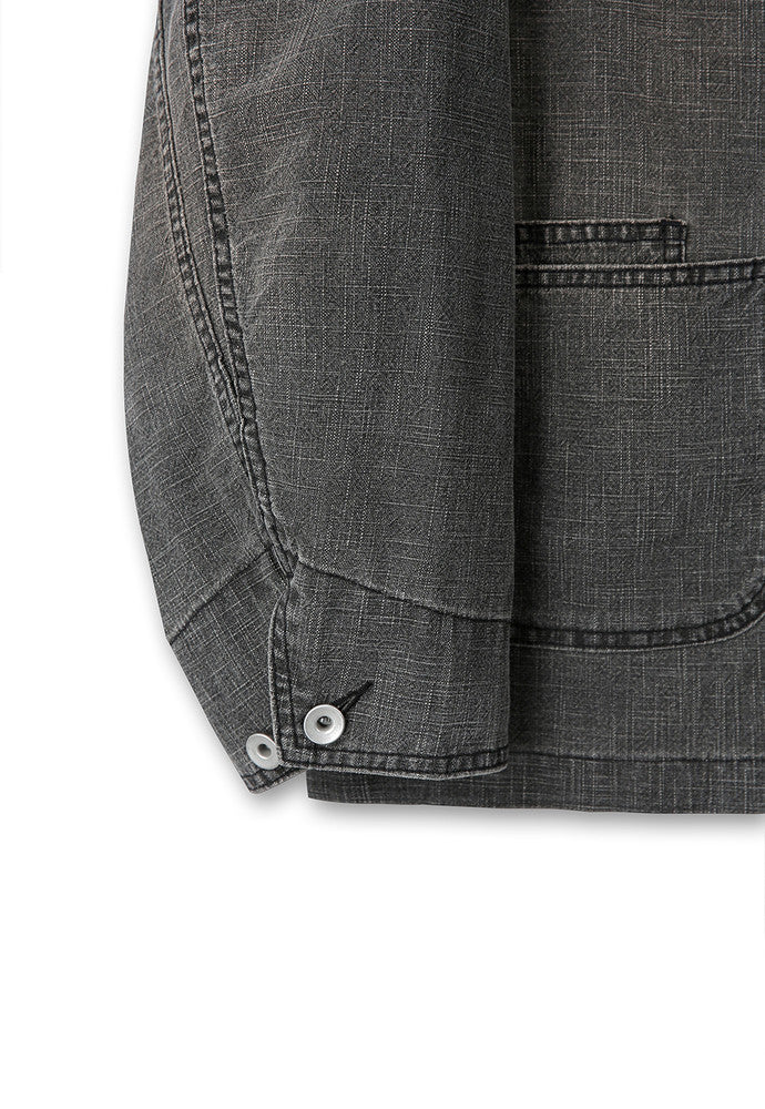Art if acts - Linen Western Coverall Jacket (Black) product image 14 | TRAB K-Fashion Australia