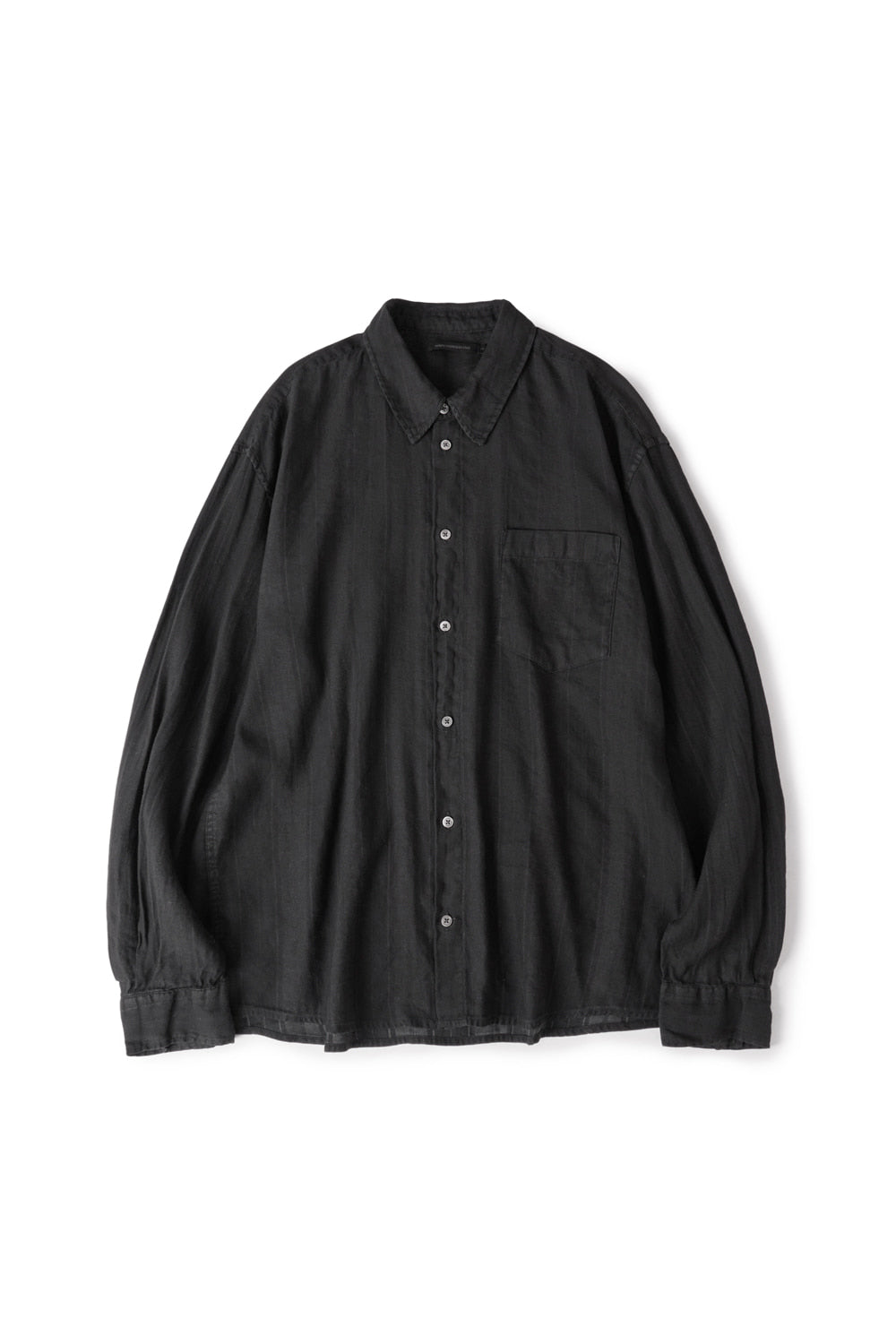 Hatchingroom - Classic Shirt Shadow Stripe (Black) product image 1 | TRAB K-Fashion Australia