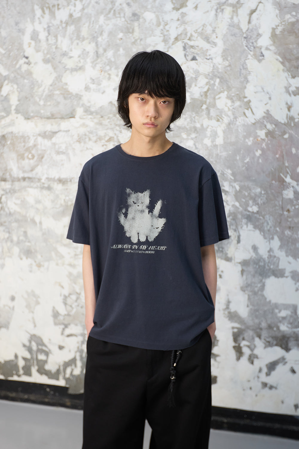 Hatchingroom - VTG Ghost Cat Tee 1/2 Dark (Navy) product image 8 | TRAB K-Fashion Australia
