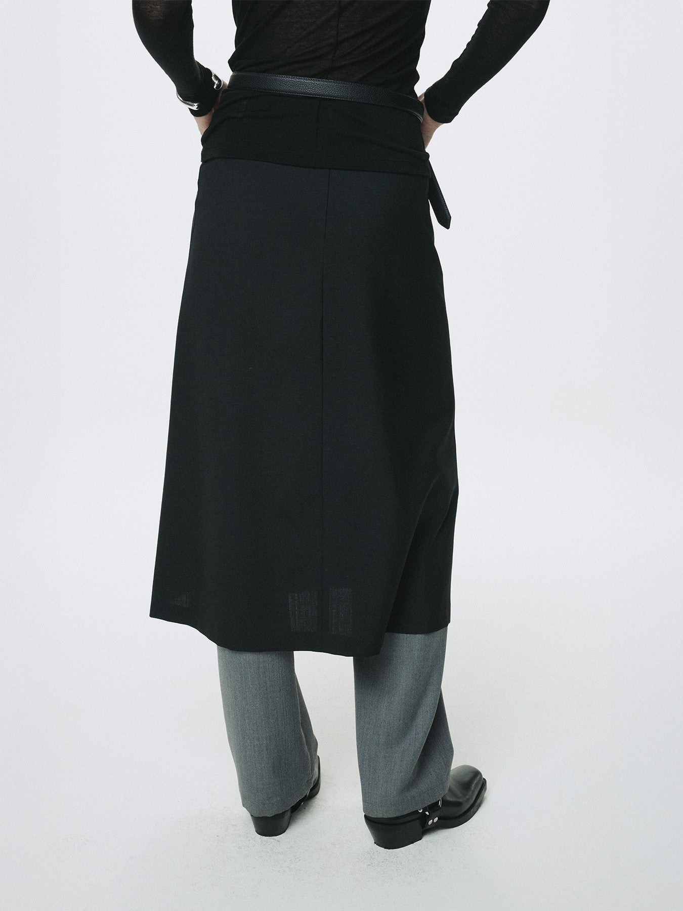 Tonywack - Wool Midi Skirt (Black) product image 7 | TRAB K-Fashion Australia