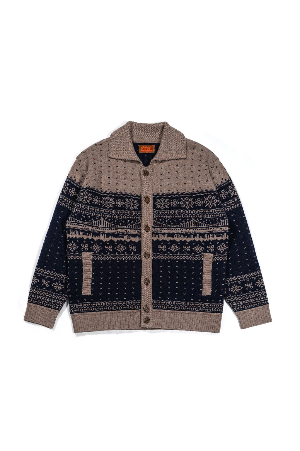 Ioedle - City Bound Wool Collar Knit Cardigan (Navy) product image 2 | TRAB K-Fashion Australia