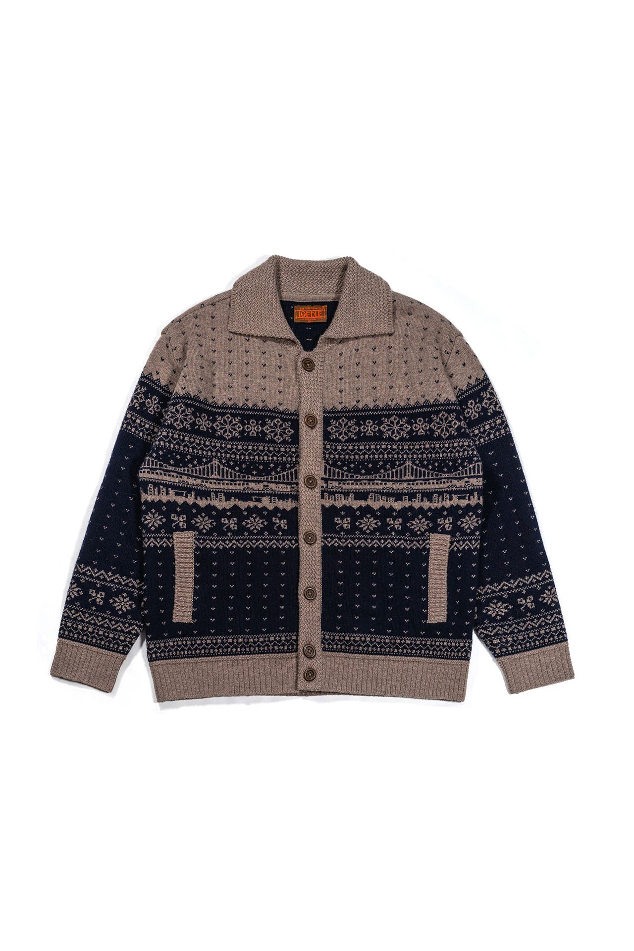 Ioedle - City Bound Wool Collar Knit Cardigan (Navy) product image 2 | TRAB K-Fashion Australia