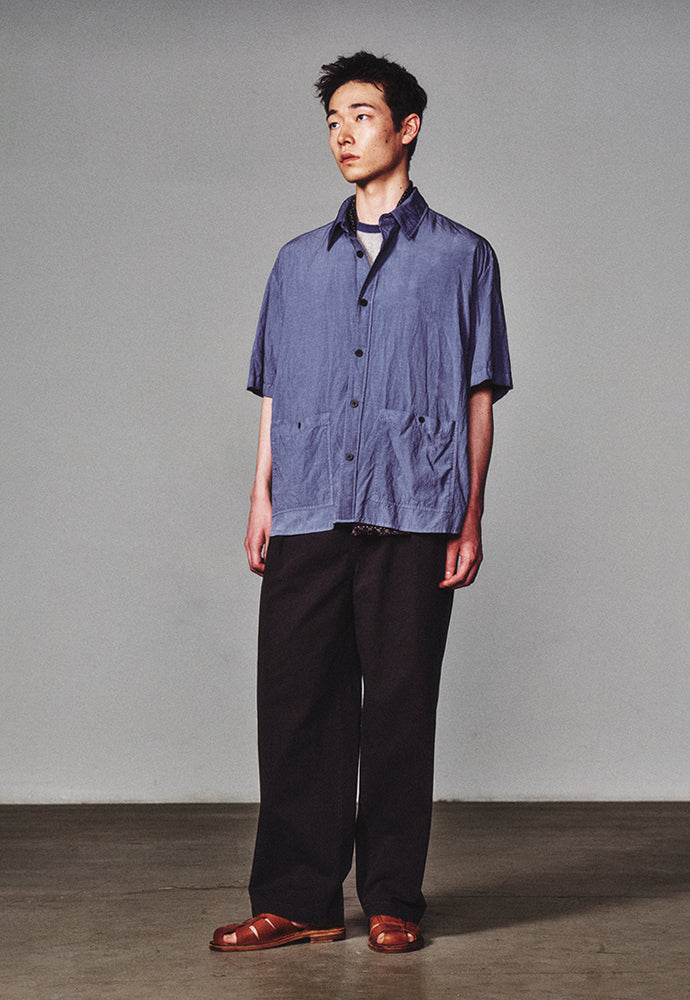 Art if acts - Garment Dyed Two Pocket Half Shirt (French Blue) product image 3 | TRAB K-Fashion Australia