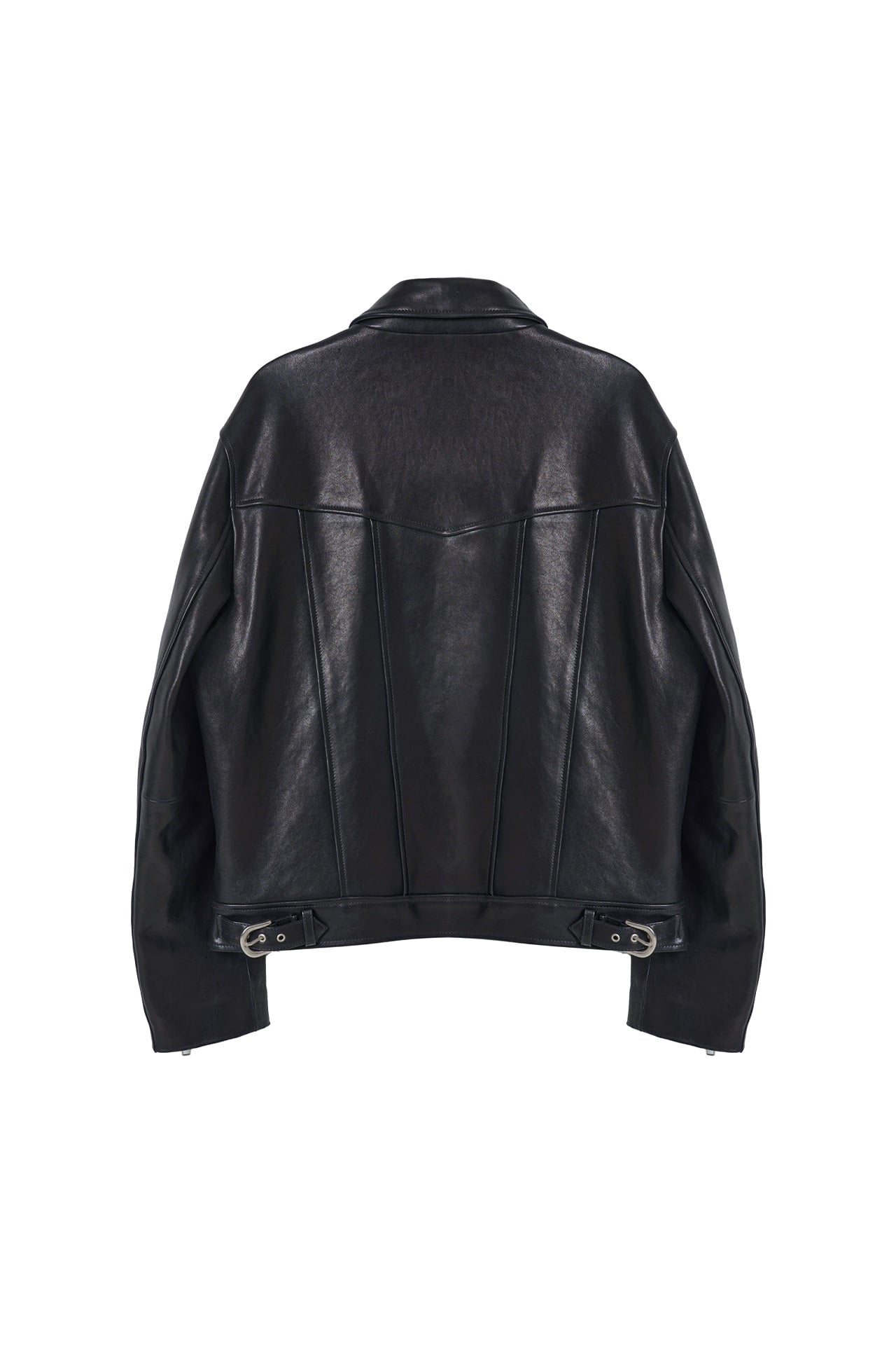 STU - Lambskin Zipper Leather Jacket (Black) product image 19 | TRAB K-Fashion Australia