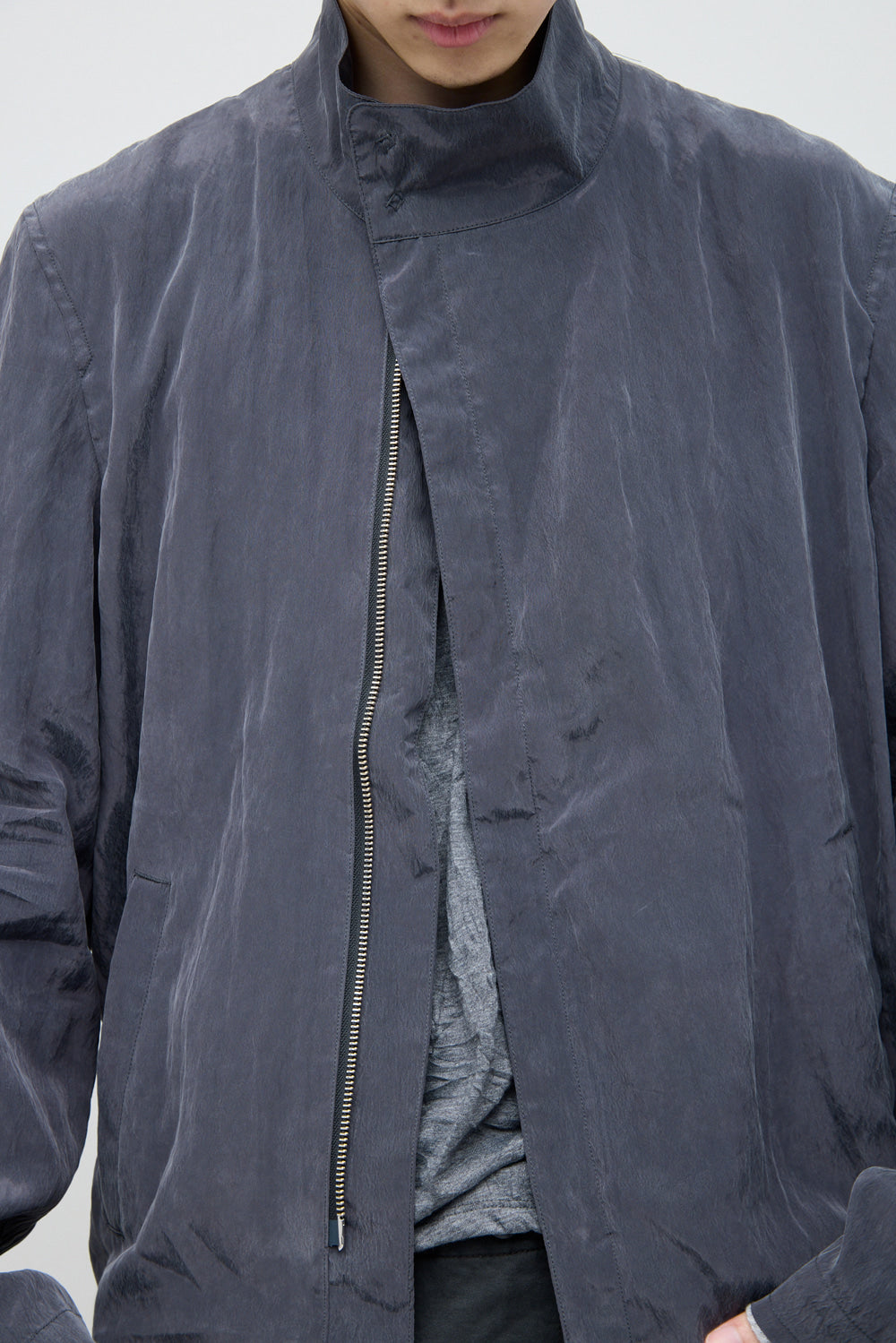 Hatchingroom - High Neck Shirket (Charcoal) product image 9 | TRAB K-Fashion Australia