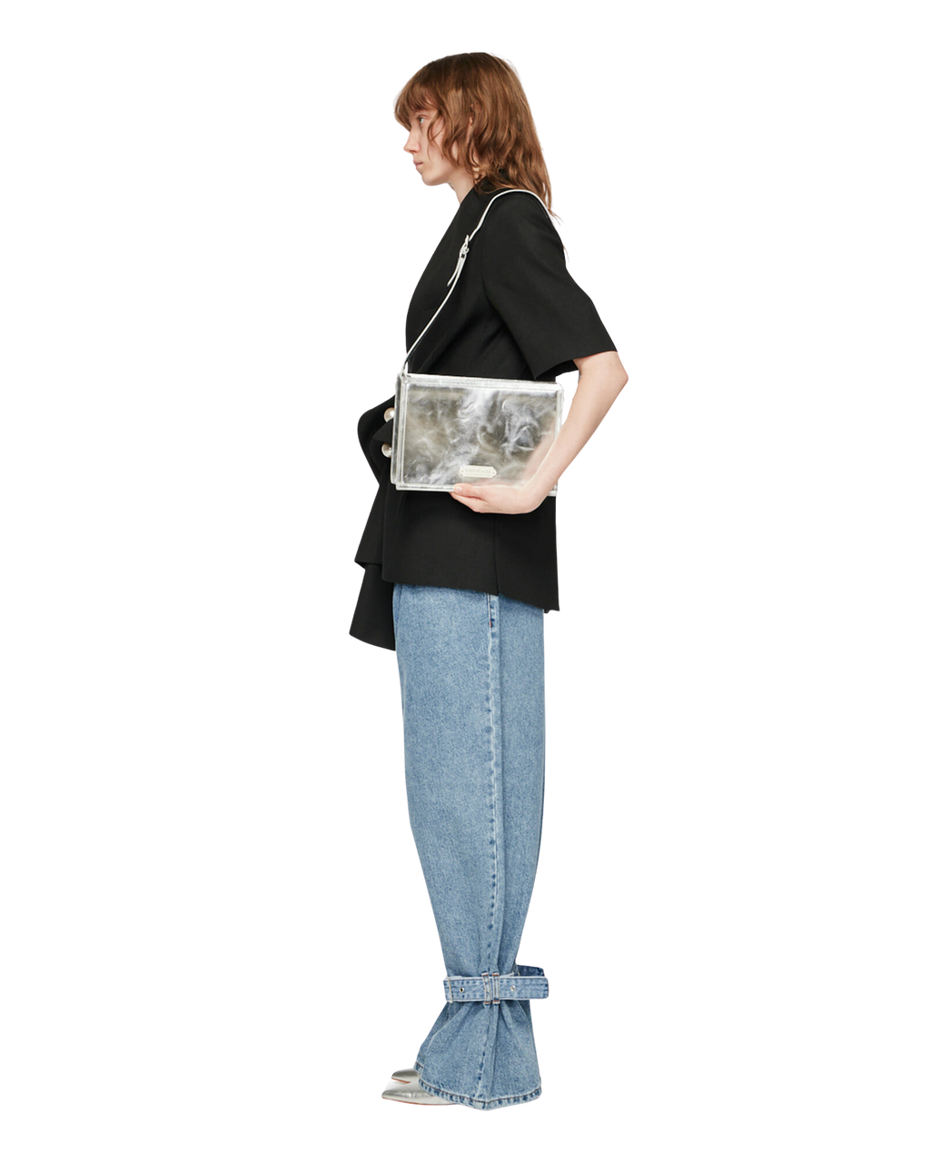 Kimhe Kim - Ng Ankle Tied Jeans (Blue) product image 3 | TRAB K-Fashion Australia