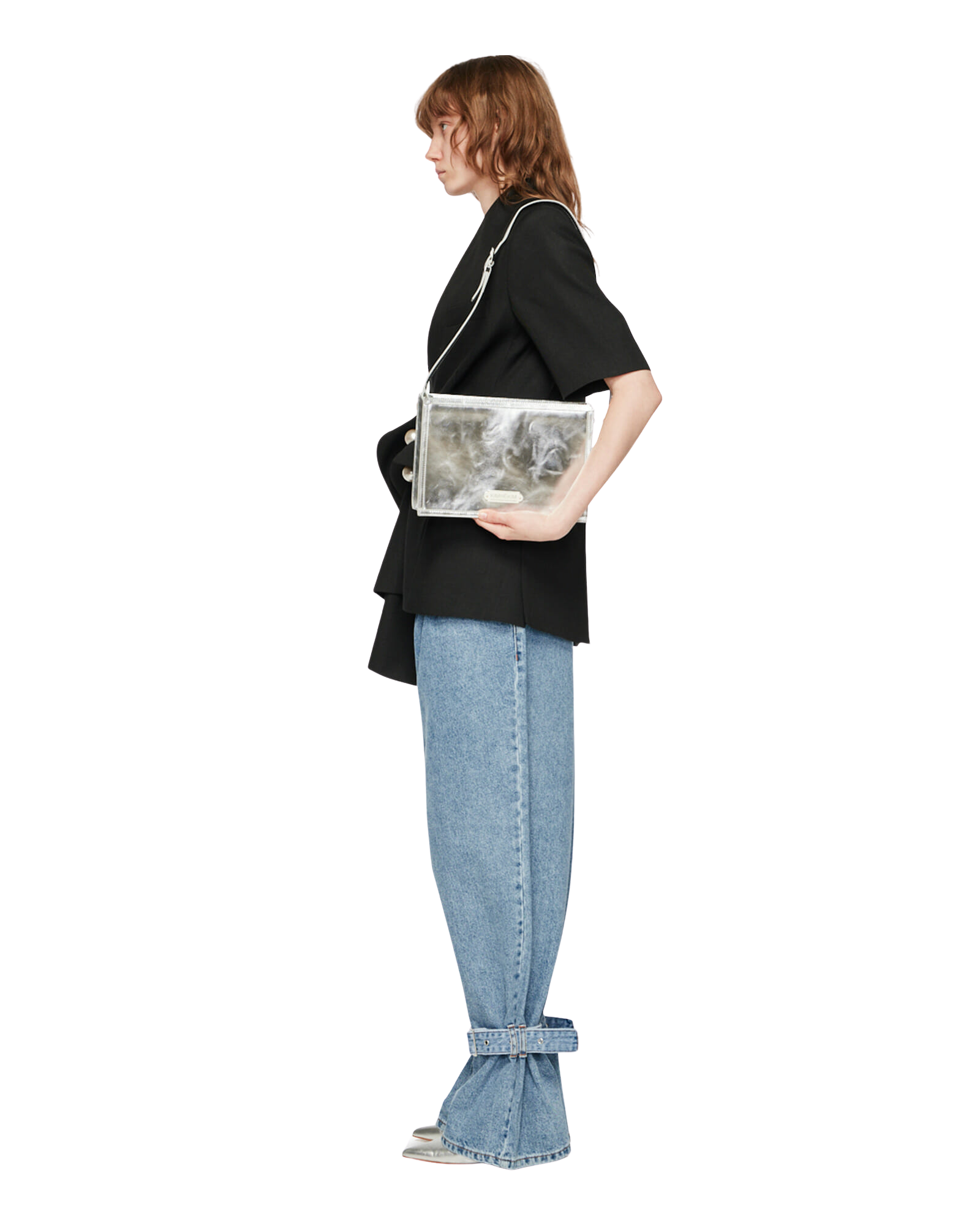 Kimhe Kim - Ng Ankle Tied Jeans (Blue) product image 3 | TRAB K-Fashion Australia