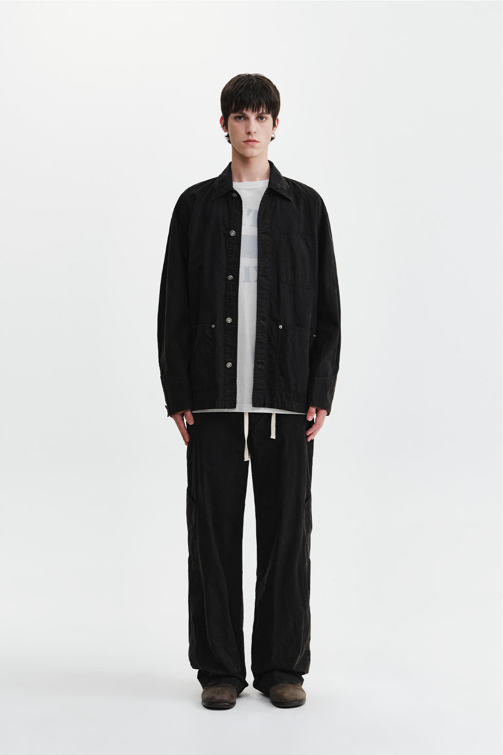 Matin Kim - Faded Wax Pants (Black) product image 11 | TRAB K-Fashion Australia