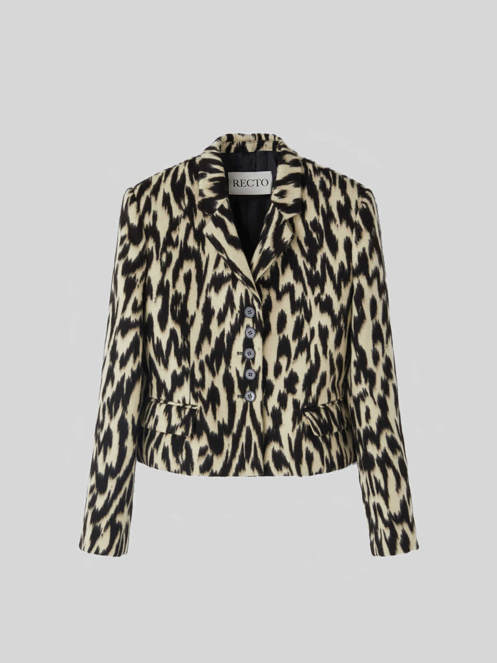 Recto - Leopard Short Jacket (Dark Brown) product image 10 | TRAB K-Fashion Australia
