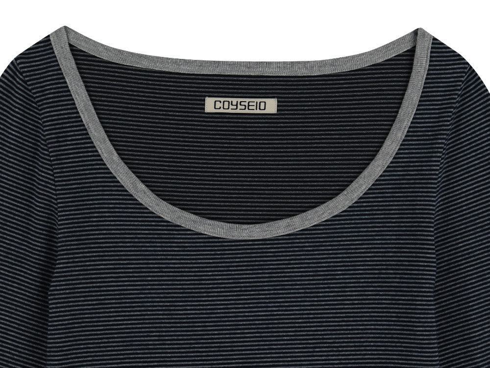 Coyseio - Coy Stripe Dress (Navy) product image 15 | TRAB K-Fashion Australia