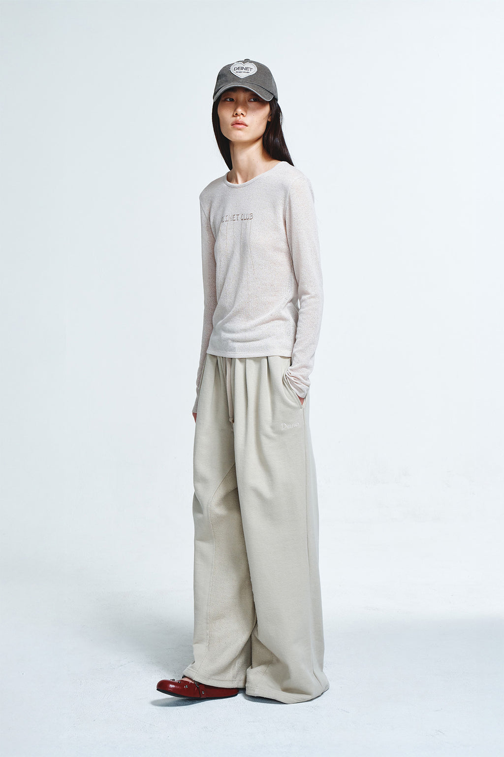 Deinet - Sheer Long Sleeve (Beige) product image 5 | TRAB K-Fashion Australia