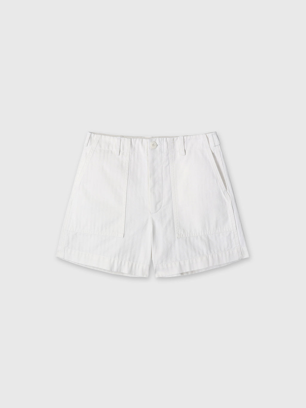 Tonywack - Garment Washed Hbt Fatigue  Shorts (White) product image 8 | TRAB K-Fashion Australia