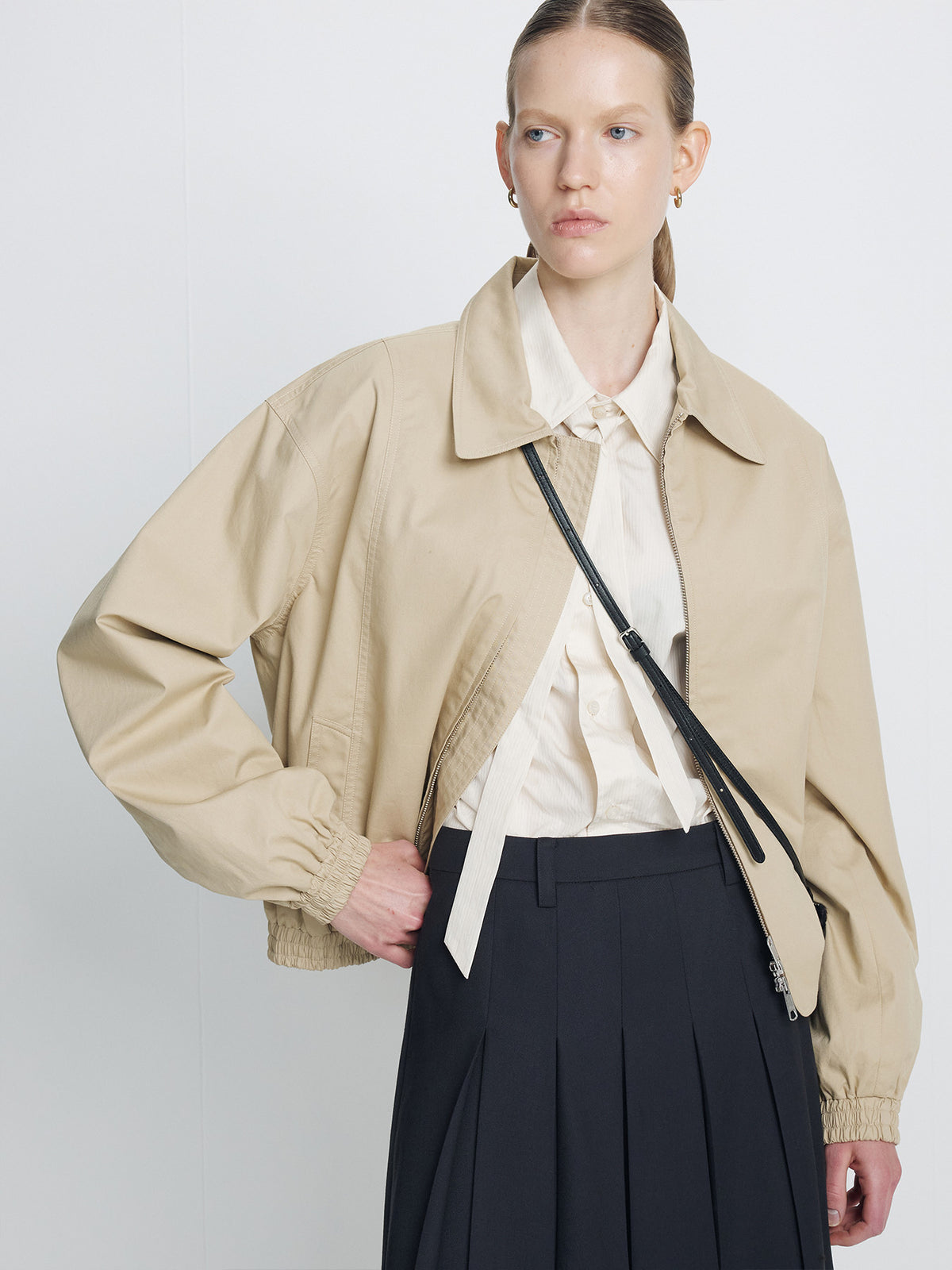 Tonywack - Cotton Twill Blouson Jacket (Beige) product image 6 | TRAB K-Fashion Australia