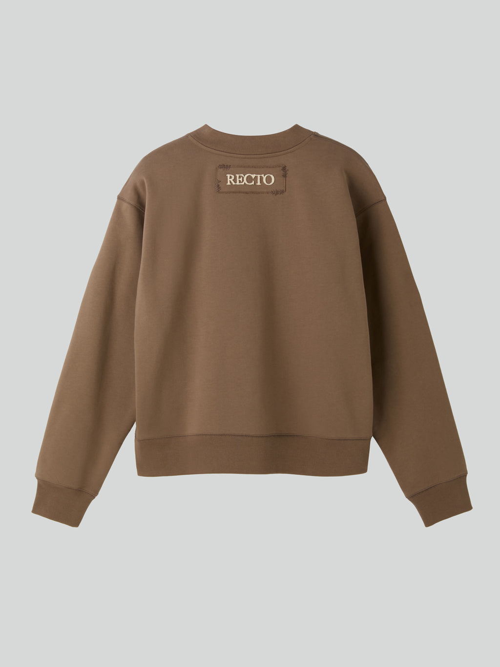 Recto - Back Logo V-Neck Sweatshirt (Sepia) product image 8 | TRAB K-Fashion Australia