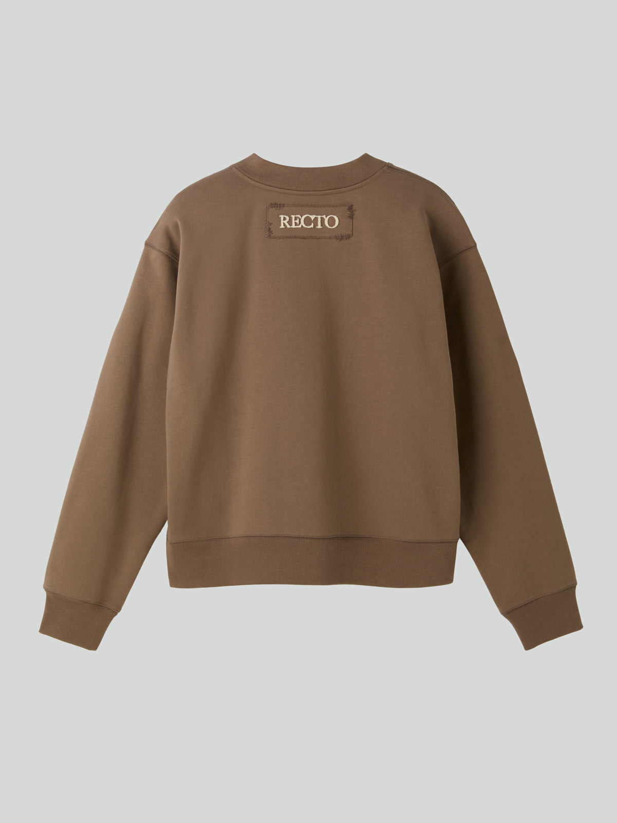 Recto - Back Logo V-Neck Sweatshirt (Sepia) product image 8 | TRAB K-Fashion Australia