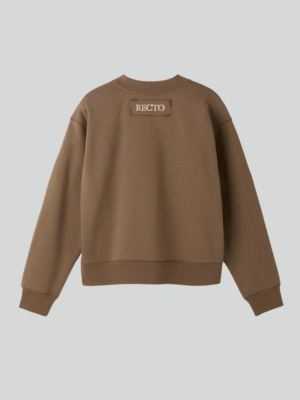 Recto - Back Logo V-Neck Sweatshirt (Sepia) product image 8 | TRAB K-Fashion Australia