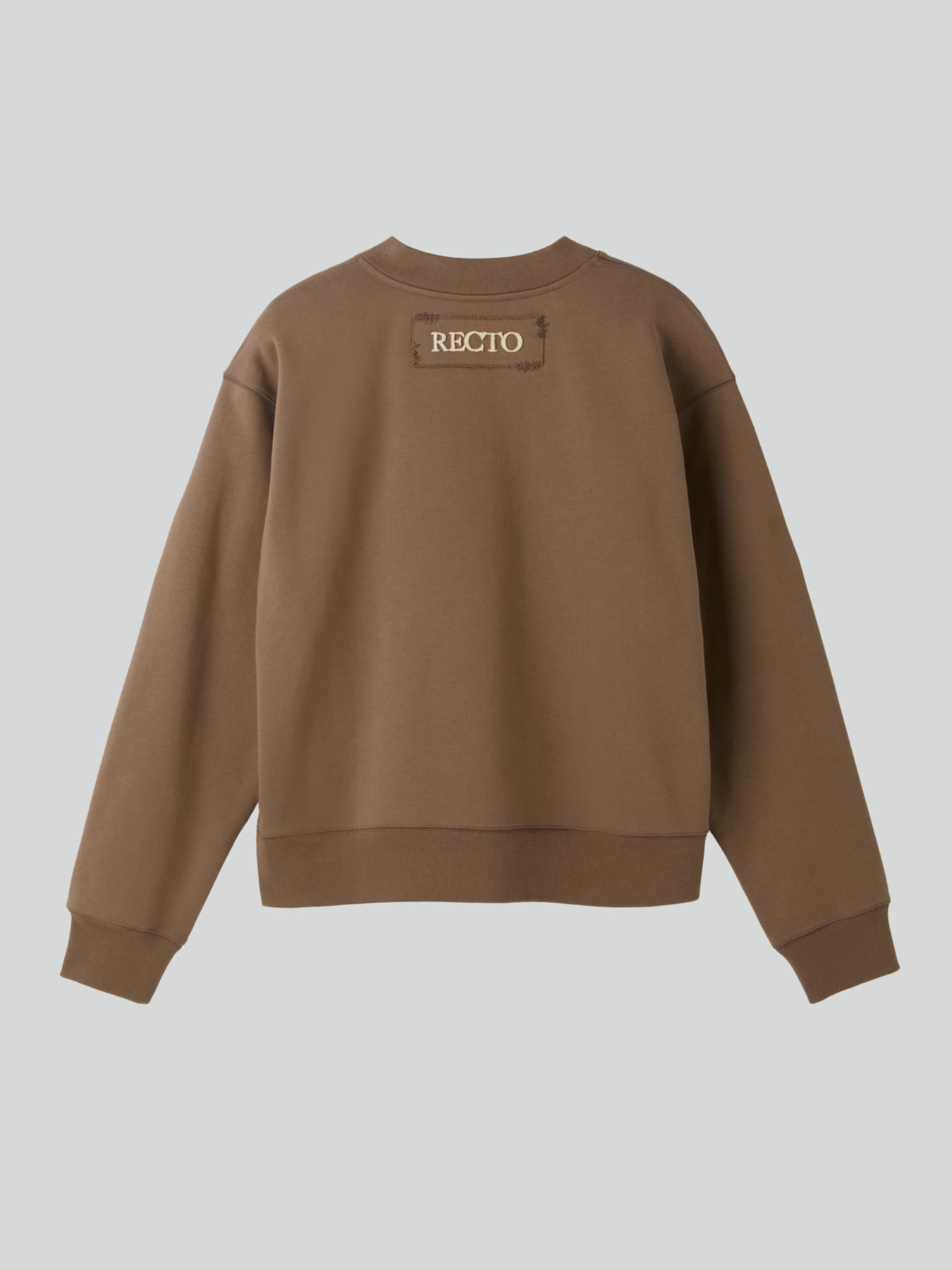 Recto - Back Logo V-Neck Sweatshirt (Sepia) product image 8 | TRAB K-Fashion Australia