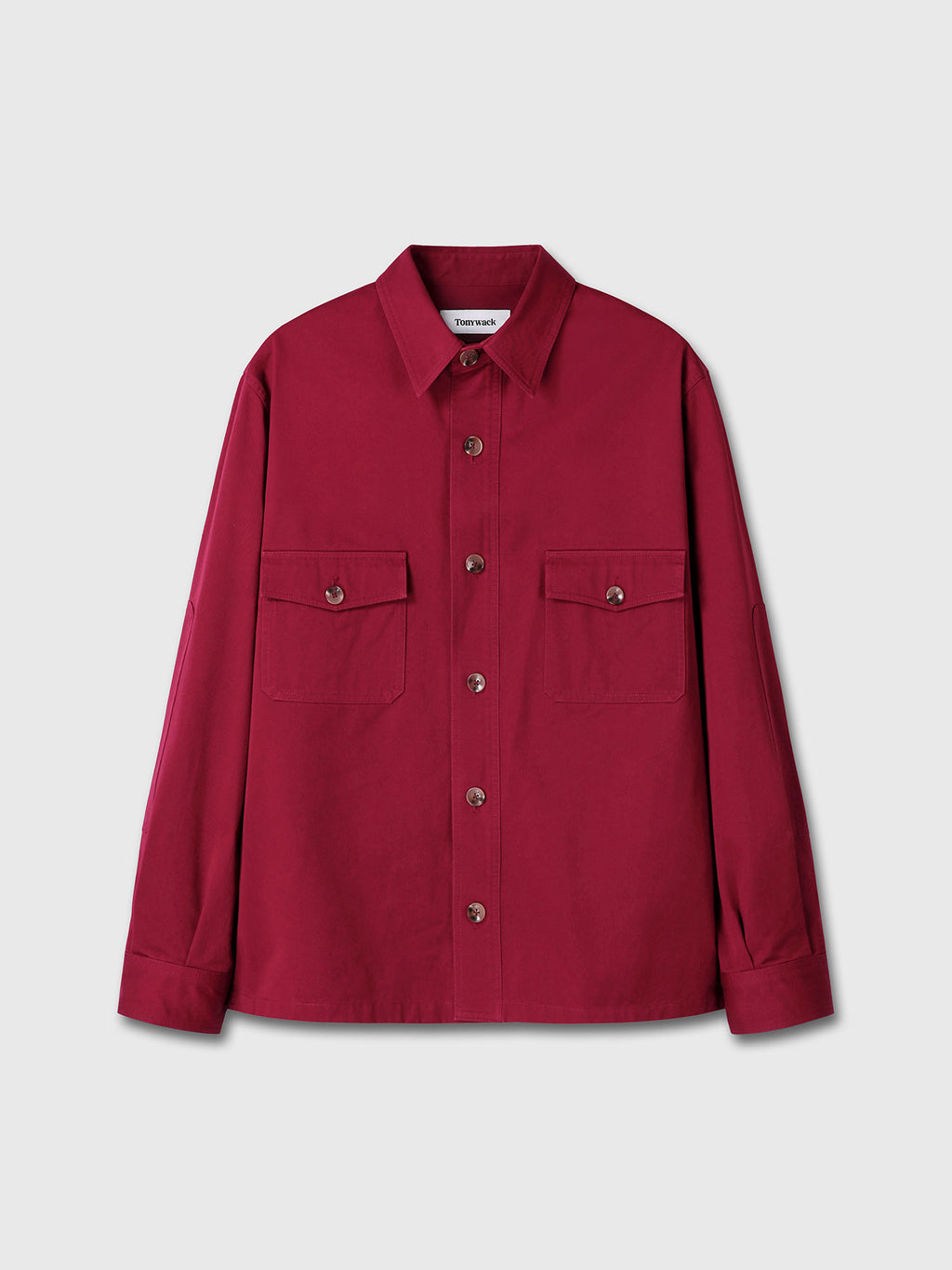 Tonywack - Washed Cotton Twill Overshirt (Red) product image 8 | TRAB K-Fashion Australia
