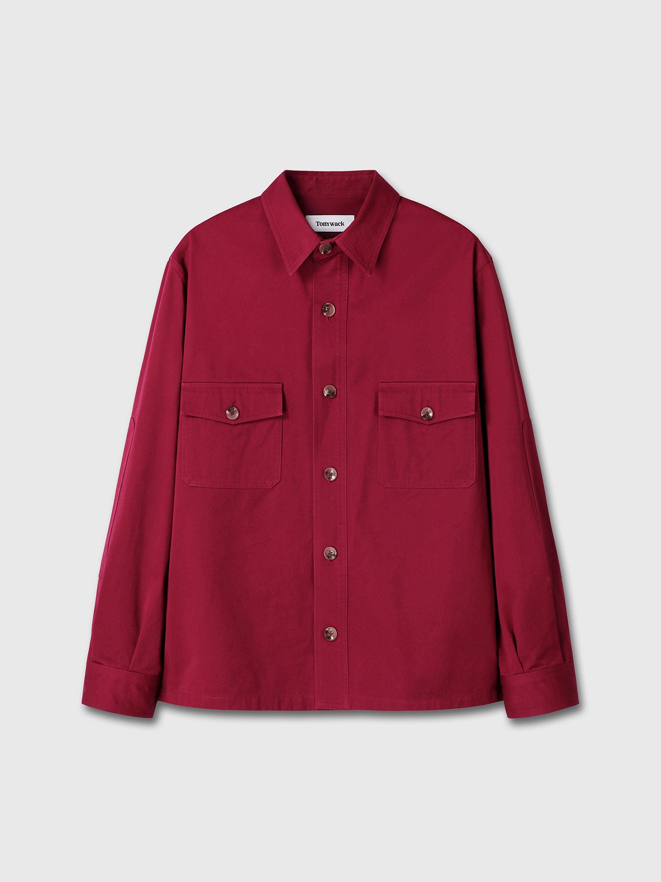 Tonywack - Washed Cotton Twill Overshirt (Red) product image 8 | TRAB K-Fashion Australia