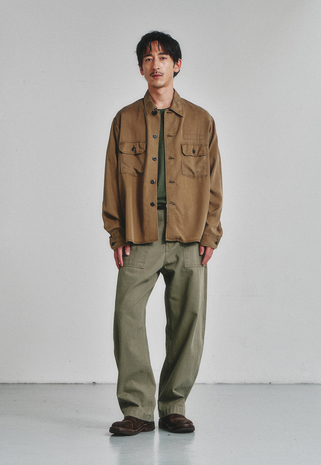 Art if acts - Tencel US Army Shirt (Olive) product image 2 | TRAB K-Fashion Australia