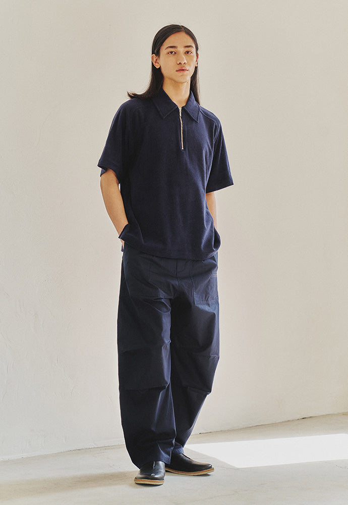 Art if acts - Terry Half Zip-up Shirt (Dark Navy) product image 2 | TRAB K-Fashion Australia