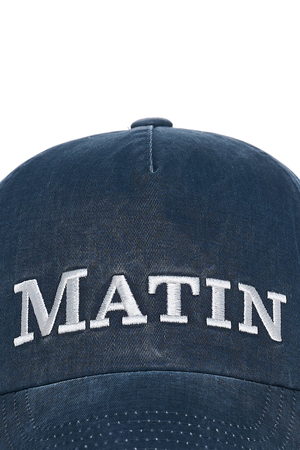 Matin Kim - Matin Flat Crown Ball Cap (Navy) product image 4 | TRAB K-Fashion Australia