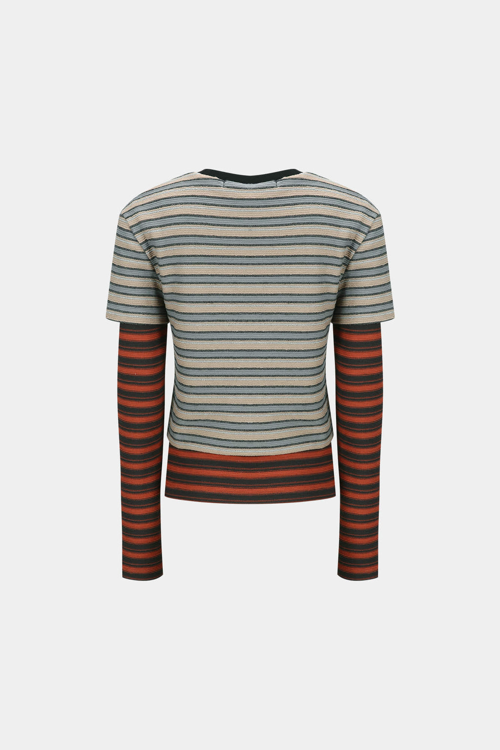 Andersson Bell - Multi Stripe Ls T-Shirts (Beige / Brick) product image 8 | TRAB K-Fashion Australia