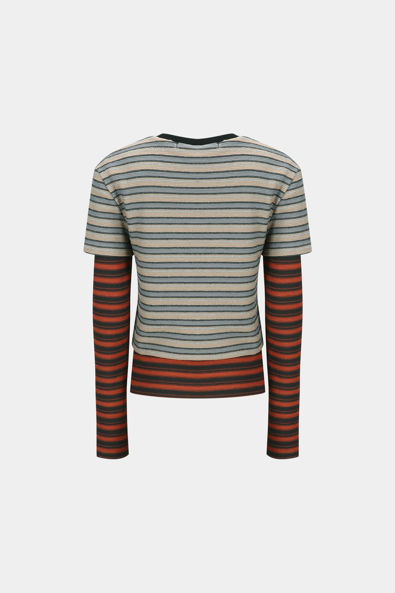Andersson Bell - Multi Stripe Ls T-Shirts (Beige / Brick) product image 8 | TRAB K-Fashion Australia