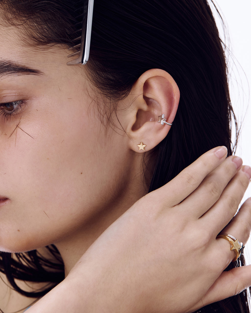 Numbering - Mini Star Stud Earrings #7205 product image 2 | TRAB K-Fashion Australia