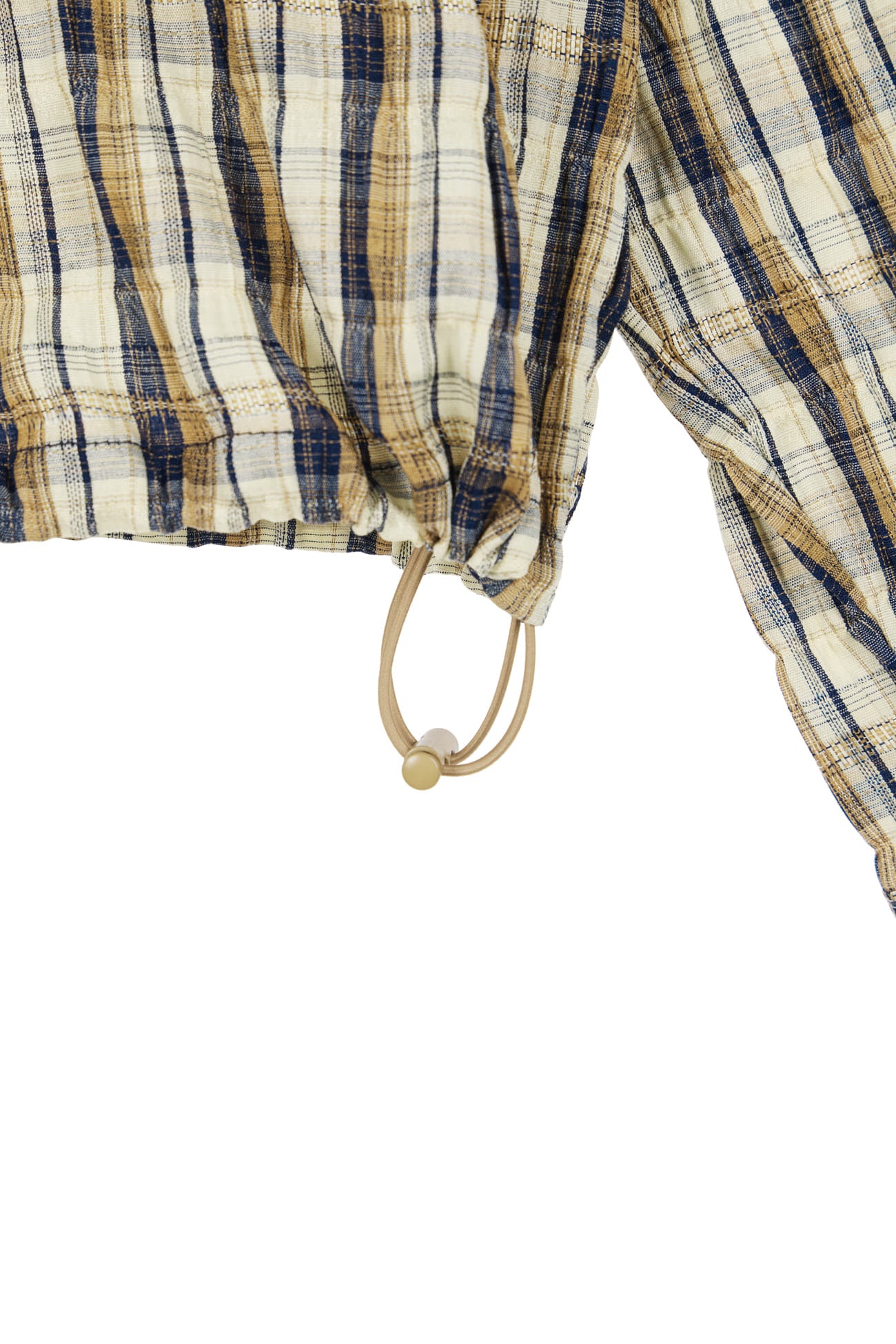 Deinet - Deinet Back Logo Check Hoodie Shirts (Brown) product image 7 | TRAB K-Fashion Australia