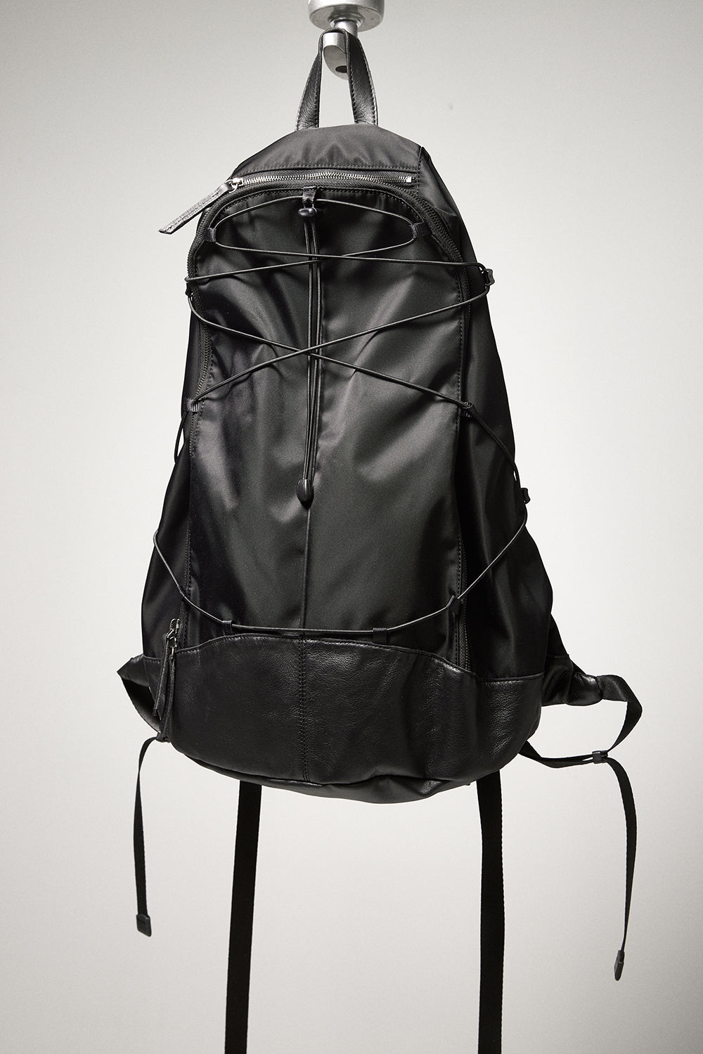 Hatchingroom - Nylon Leather Backpack (Black) product image 6 | TRAB K-Fashion Australia