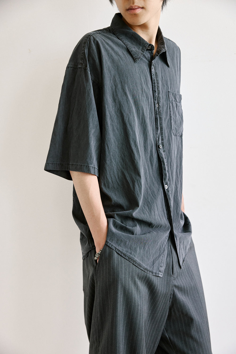 Hatchingroom - Rana Shirt 1/2 (Blue Charcoal) product image 10 | TRAB K-Fashion Australia