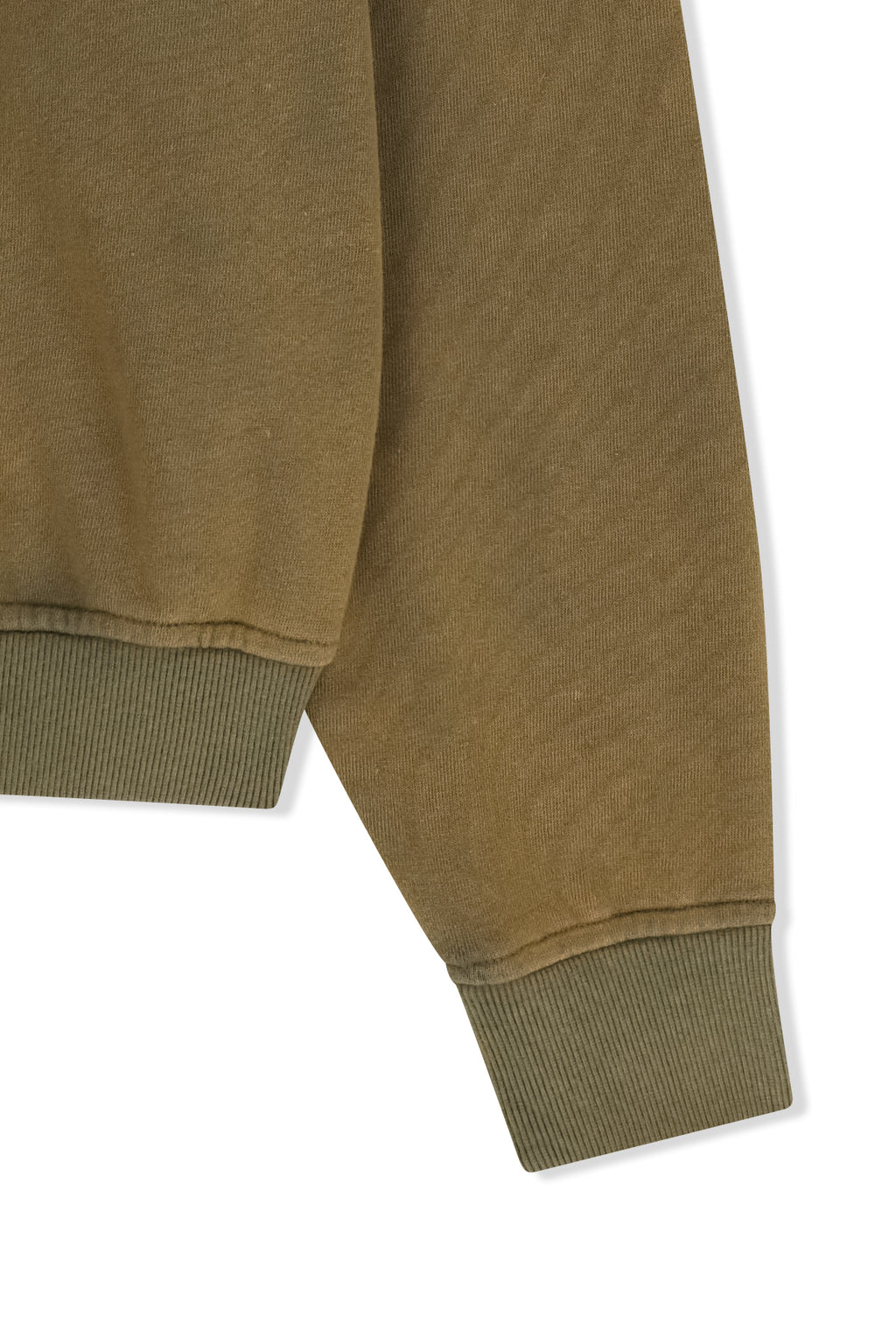Matin Kim - Washed Calligraphy Logo Hoody Top (Khaki) product image 4 | TRAB K-Fashion Australia