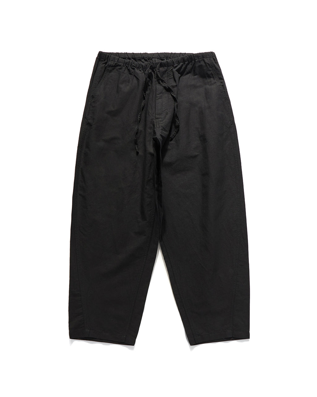 Eastlogue - Lounger Curved Easy Pants (Black Linen) product image 1 | TRAB K-Fashion Australia