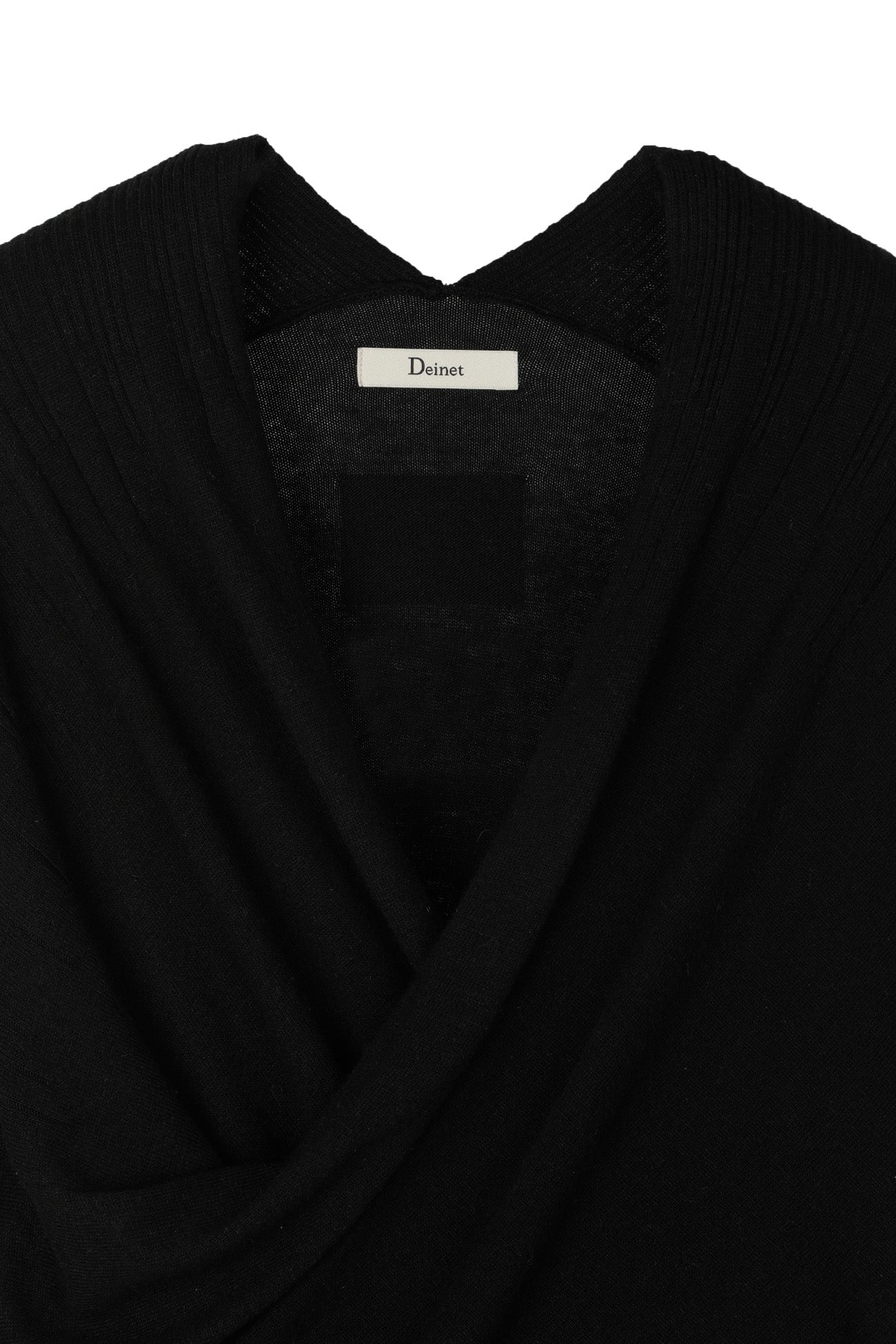 Deinet - Fluid Knit Drape Cardigan (Black) product image 11 | TRAB K-Fashion Australia