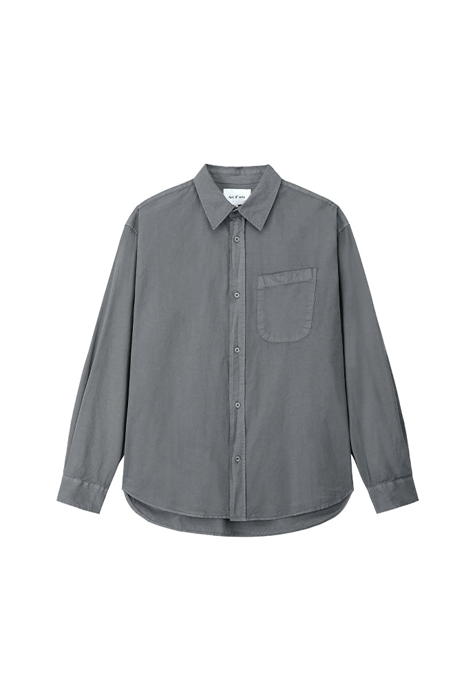Art if acts - Padre Garment-dyed Shirt (Bluish Grey) product image 6 | TRAB K-Fashion Australia