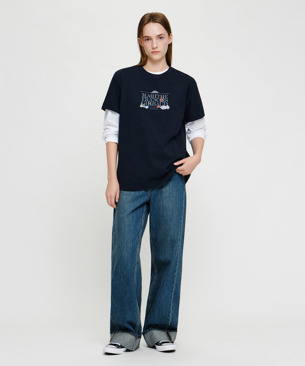 Marithe & Francois Girbaud - Seoul Exclusive Classic Logo Tee (Navy) product image 5 | TRAB K-Fashion Australia
