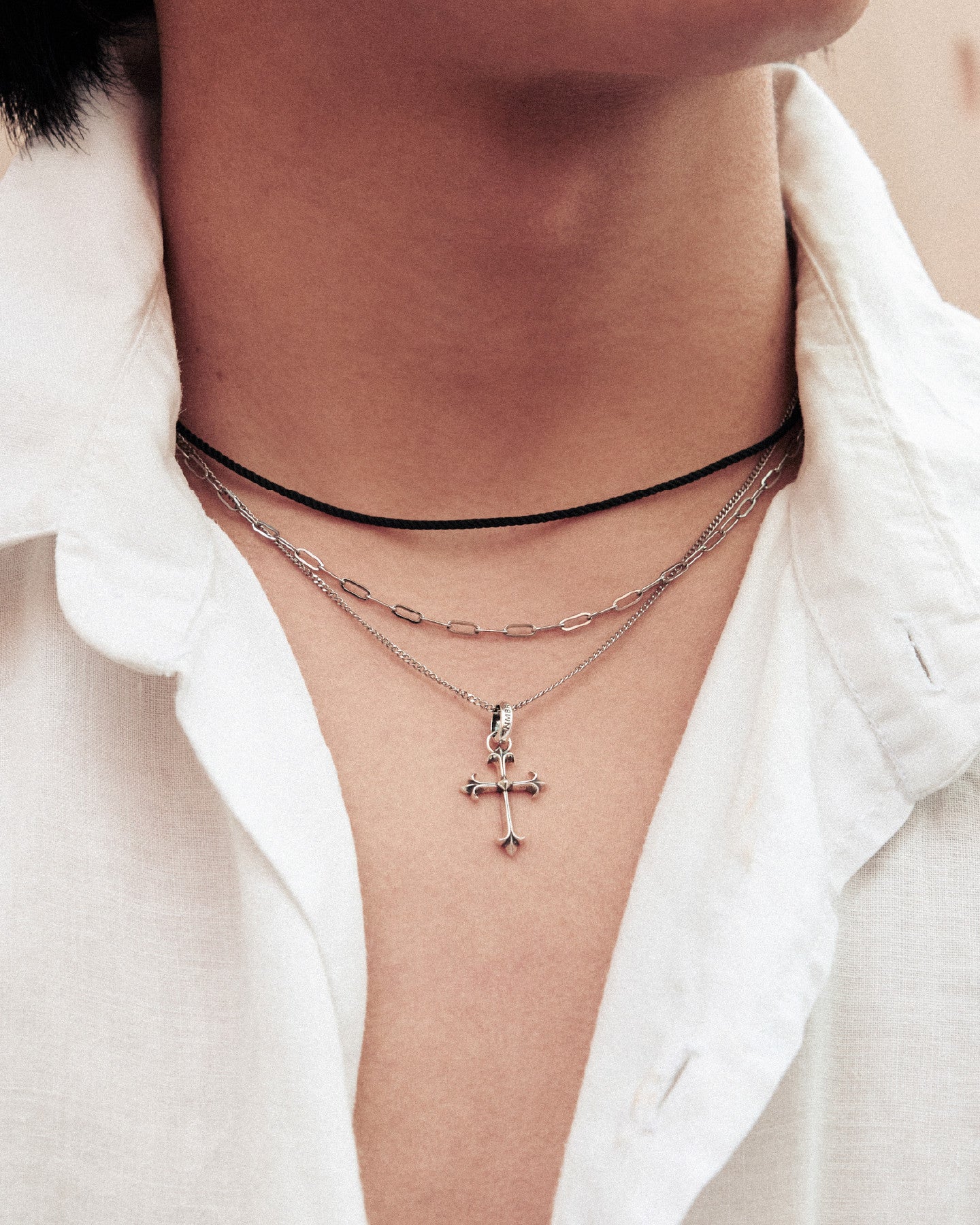 Numbering - Cross Pendant Necklace #8003 product image 1 | TRAB K-Fashion Australia