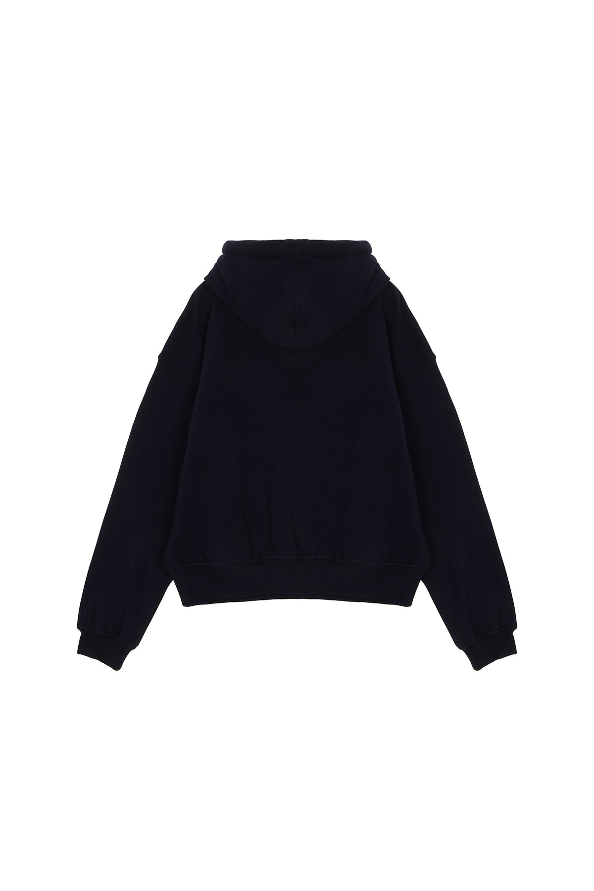 Matin Kim - Cutted Logo Hoody (Navy) product image 2 | TRAB K-Fashion Australia