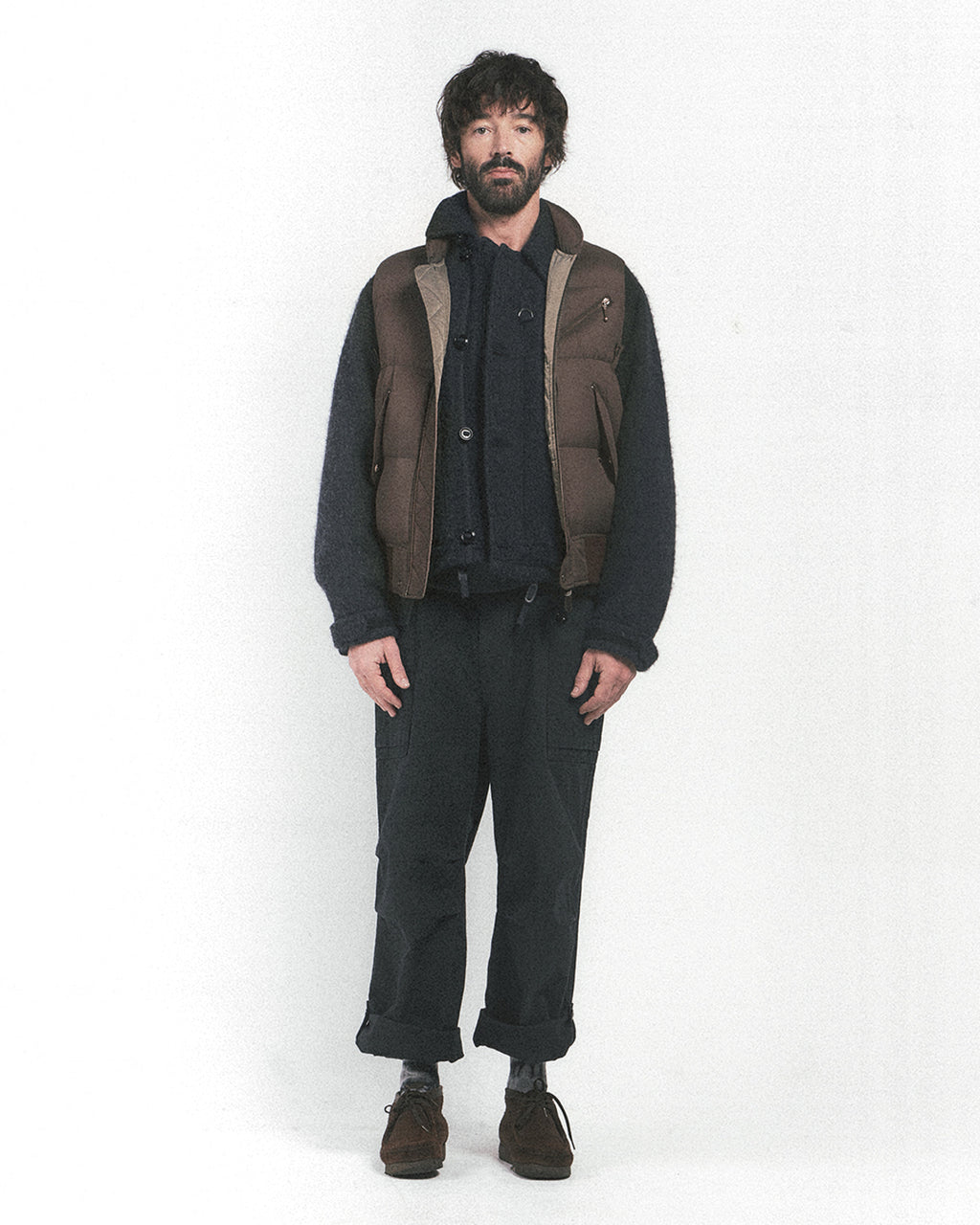 Eastlogue - Ma-1 Down Vest (Brown) product image 1 | TRAB K-Fashion Australia